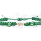 Green string saint Jude bracelet for protection and good luck, braided green string with a gold color saint Jude for man & woman