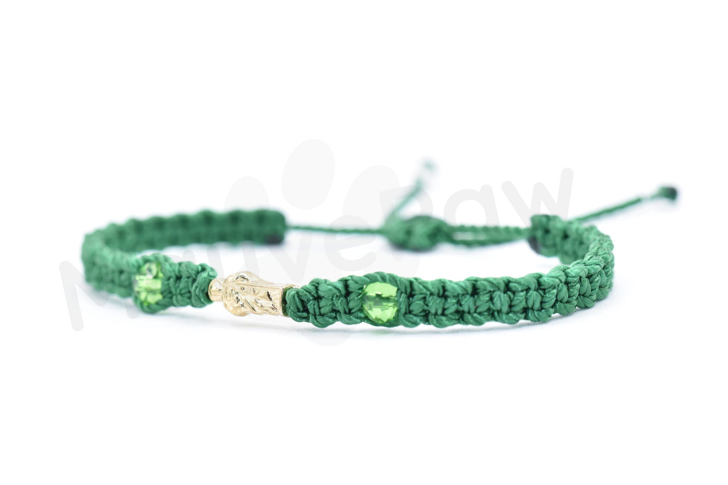 Green string saint Jude bracelet for protection and good luck, braided green string with a gold color saint Jude for man & woman