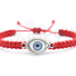 evil eye bracelet, braided red string wristband evil eye protection, good luck bracelet adjustable for man/woman