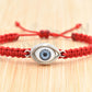 evil eye bracelet, braided red string wristband evil eye protection, good luck bracelet adjustable for man/woman