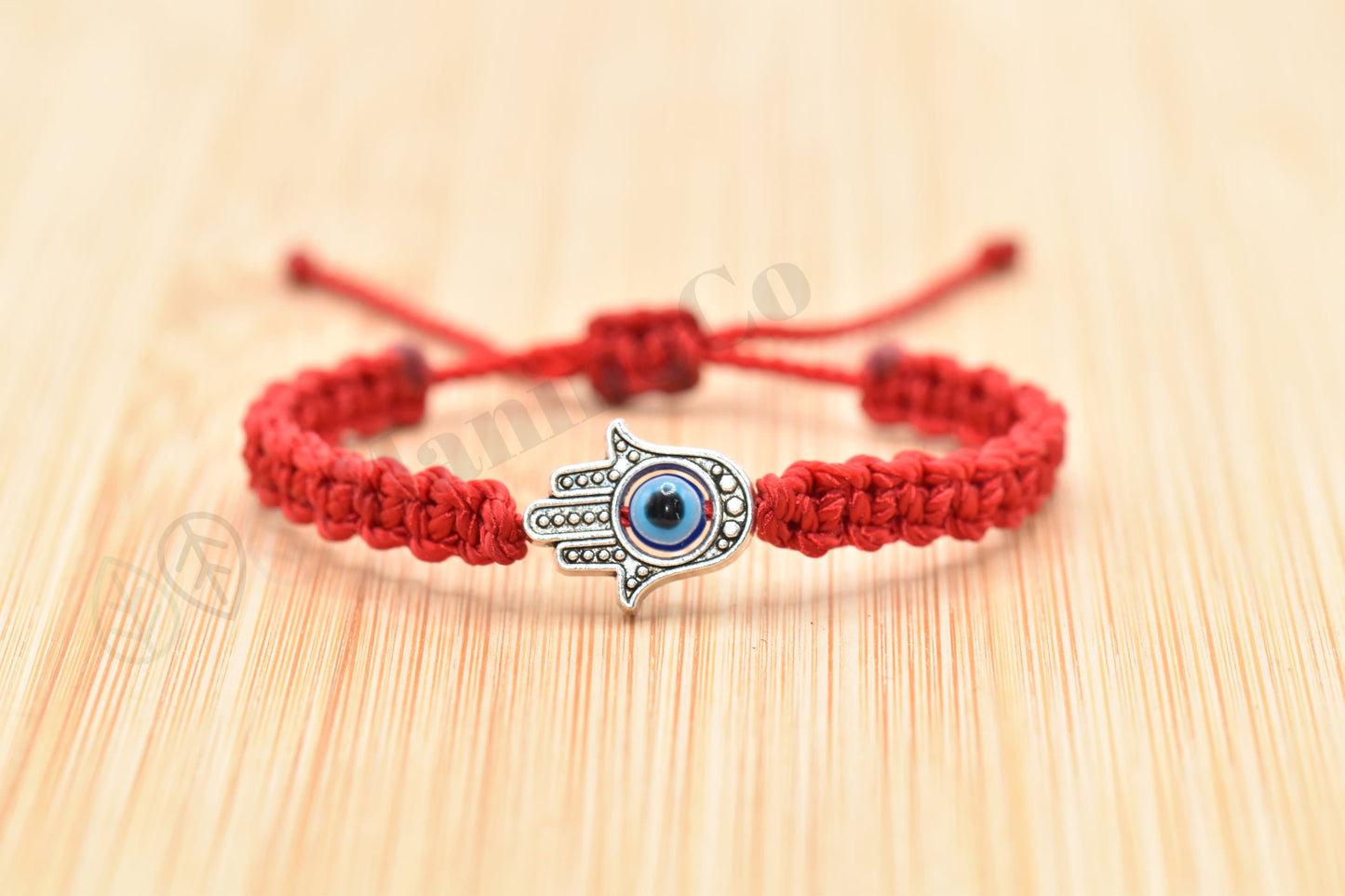 Kids size Hamsa hand red string bracelet, for happiness, luck, health, and good fortune, new. good luck and evil eye charm for children.