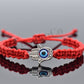 Kids size Hamsa hand red string bracelet, for happiness, luck, health, and good fortune, new. good luck and evil eye charm for children.