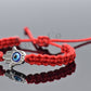 Kids size Hamsa hand red string bracelet, for happiness, luck, health, and good fortune, new. good luck and evil eye charm for children.