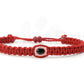 Mens evil eye bracelet, braided red string wristband evil eye protection, good luck bracelet adjustable for man/woman