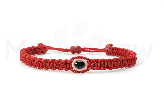 Mens evil eye bracelet, braided red string wristband evil eye protection, good luck bracelet adjustable for man/woman