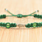 Green string saint Jude bracelet for protection and good luck, braided green string with a gold color saint Jude for man & woman