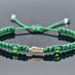 Green string saint Jude bracelet for protection and good luck, braided green string with a gold color saint Jude for man & woman