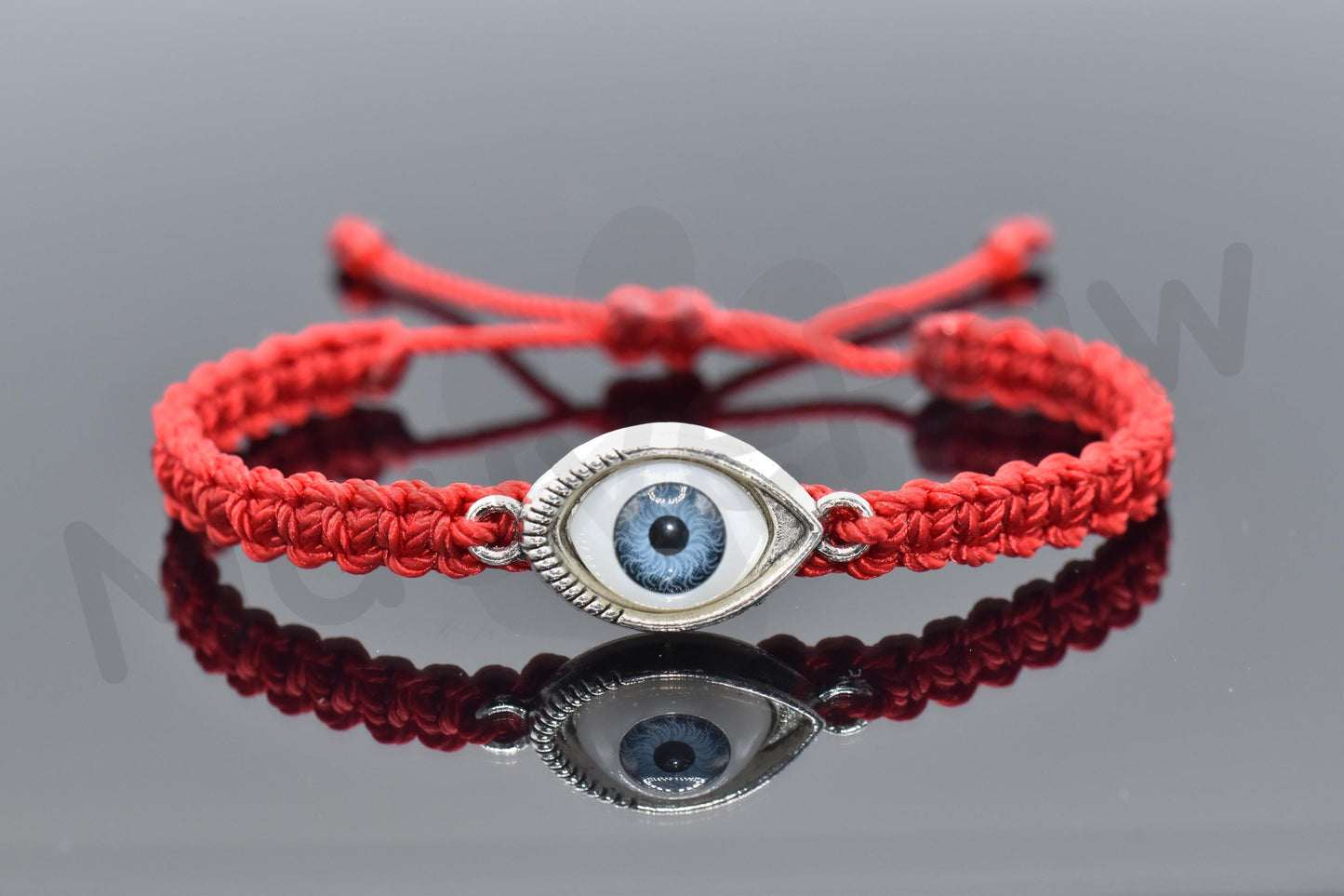 evil eye bracelet, braided red string wristband evil eye protection, good luck bracelet adjustable for man/woman