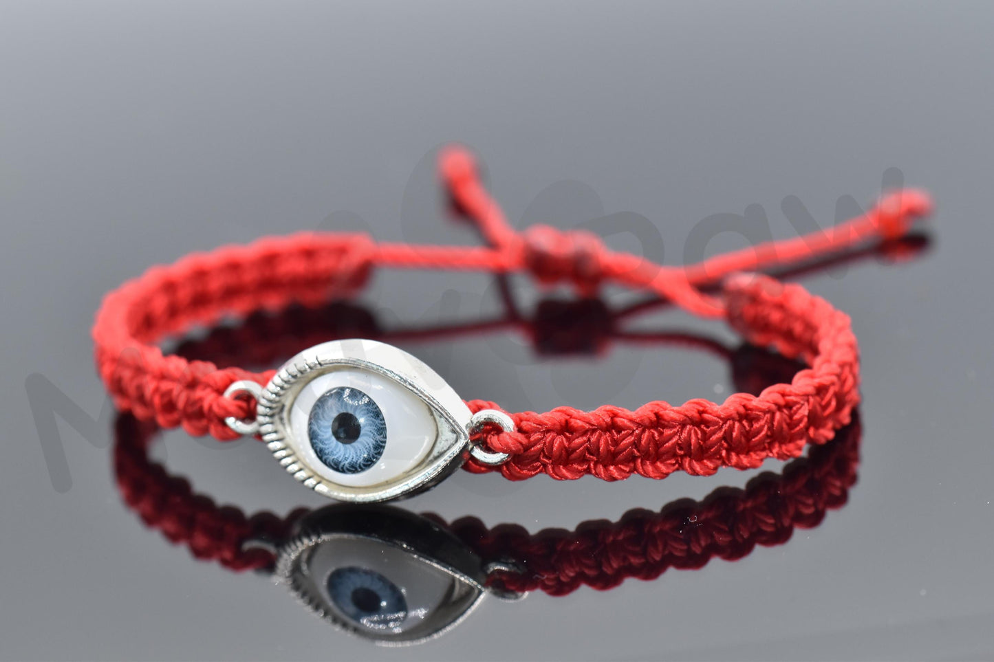 evil eye bracelet, braided red string wristband evil eye protection, good luck bracelet adjustable for man/woman