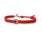 Mens evil eye bracelet, braided red string wristband evil eye protection, good luck bracelet adjustable for man/woman