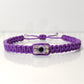 evil eye bracelet, purple string, evil eye wristband, braided evil eye protection bracelet, good luck adjustable wristband.