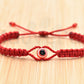 Evil eye bracelet,  Red string evil eye charm, braided red string wristband, evil eye protection braided bracelet