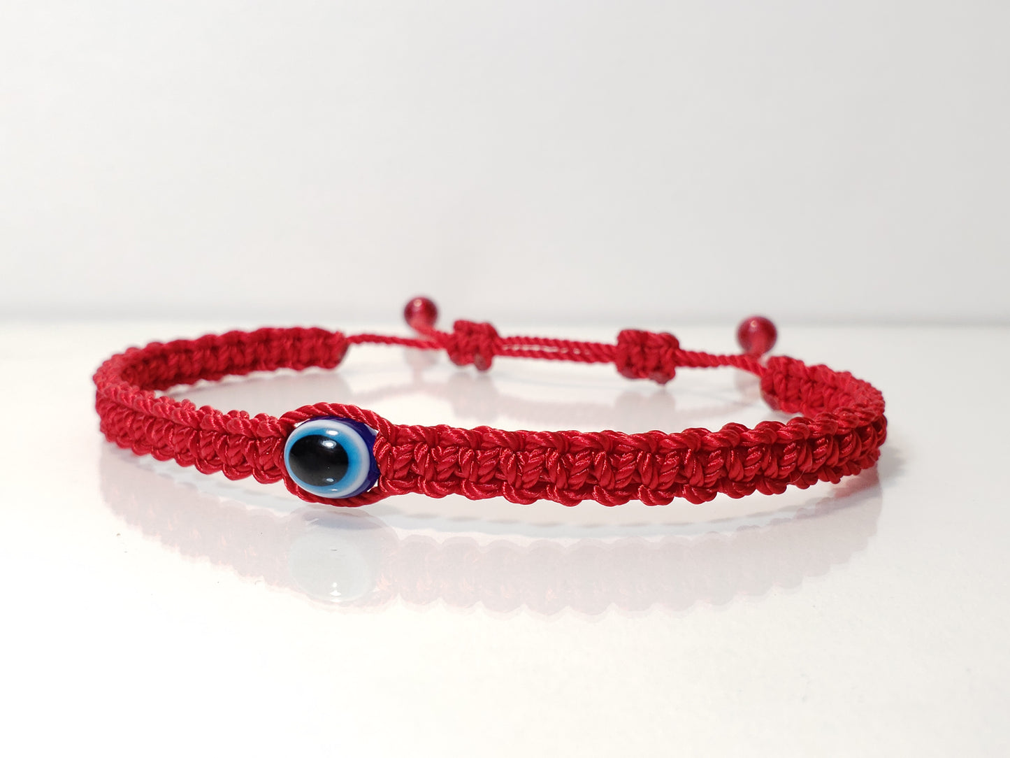 evil eye anklet, red -ob