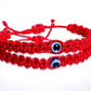 evil eye bracelet, kids size, red -be