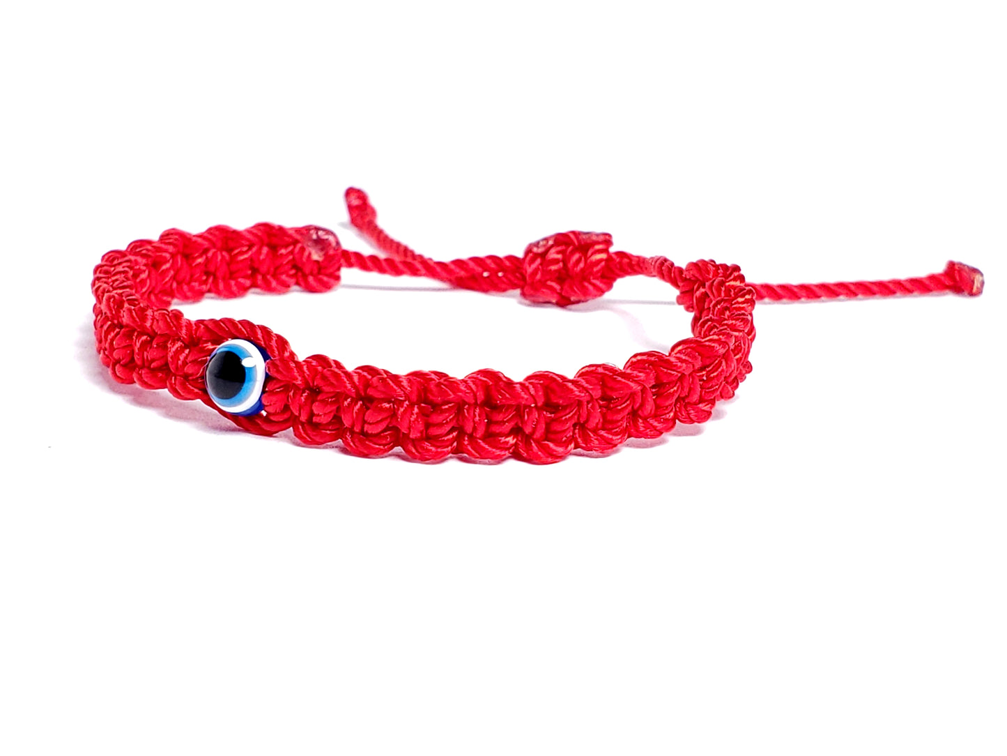 evil eye bracelet, kids size, red -be