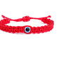 evil eye bracelet, kids size, red -be
