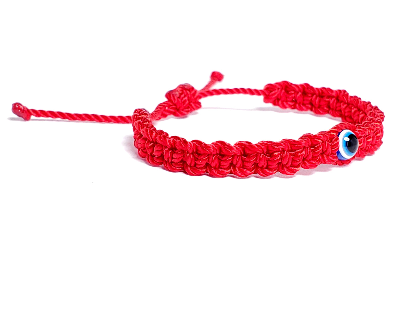 evil eye bracelet, kids size, red -be