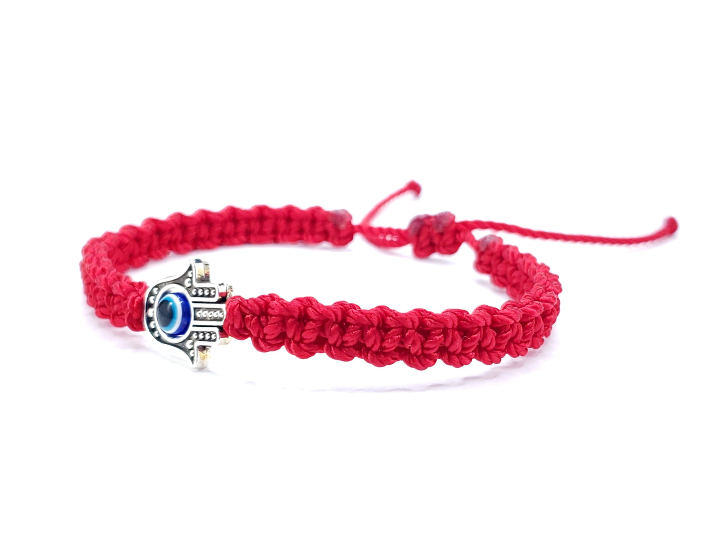 hamsa hand bracelet, red -stbe