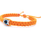 evil eye bracelet, orange -charm