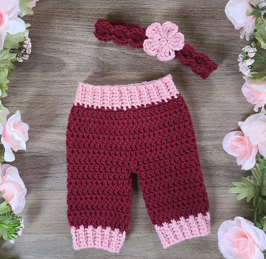 Baby Pants with Headband