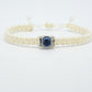 evil eye bracelet, Ivory -charm