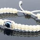 evil eye bracelet, Ivory -charm