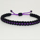thin purple line bracelet -pt