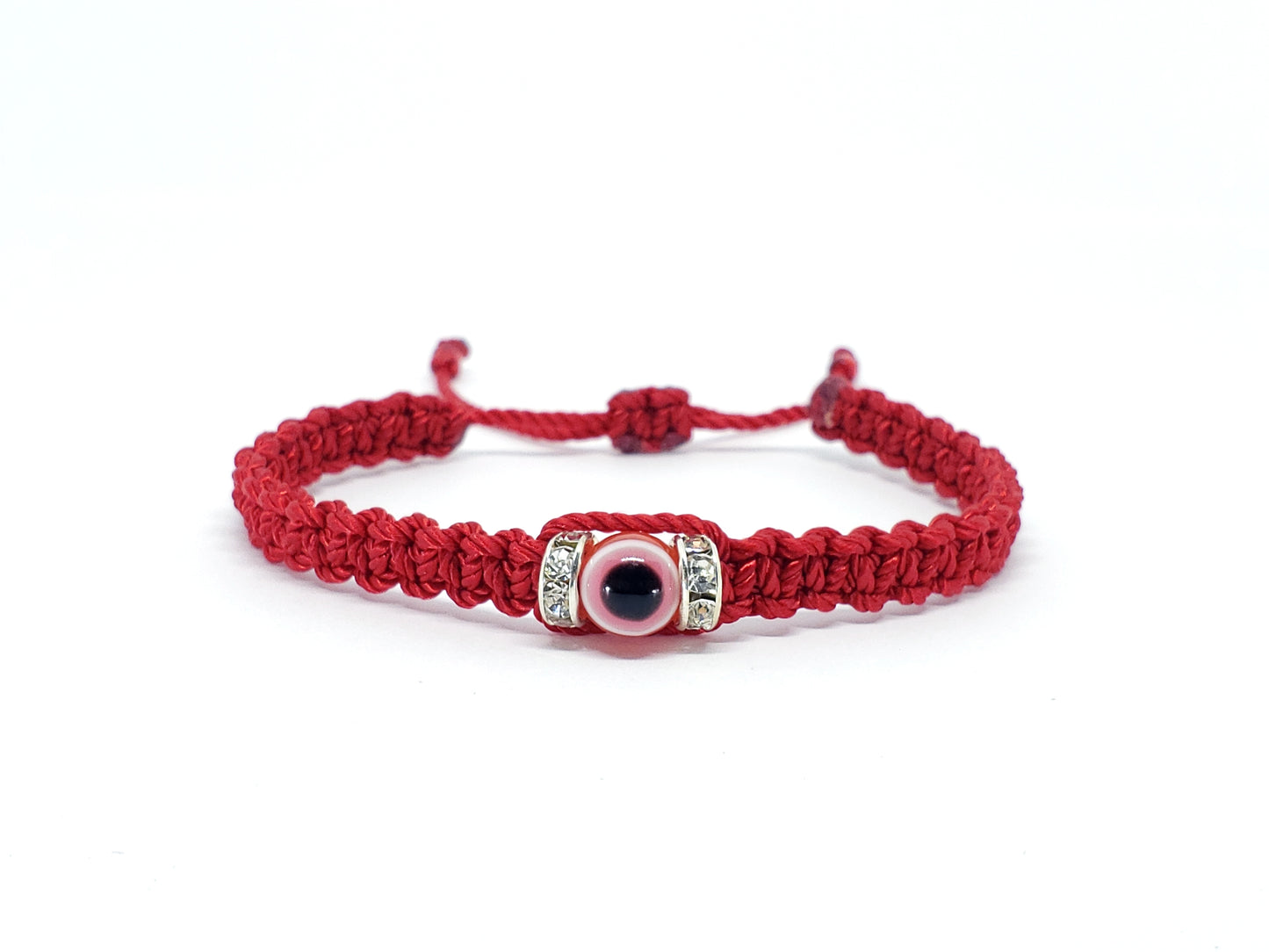 red string evil eye bracelet -charm -red