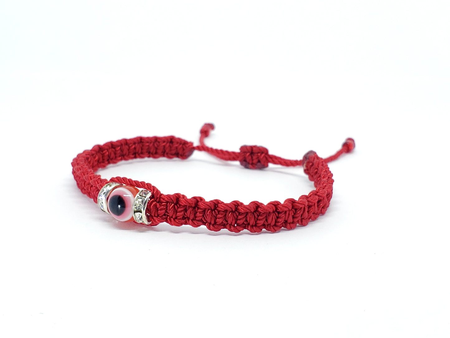 red string evil eye bracelet -charm -red