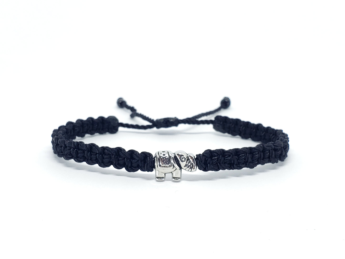 elephant bracelet, black