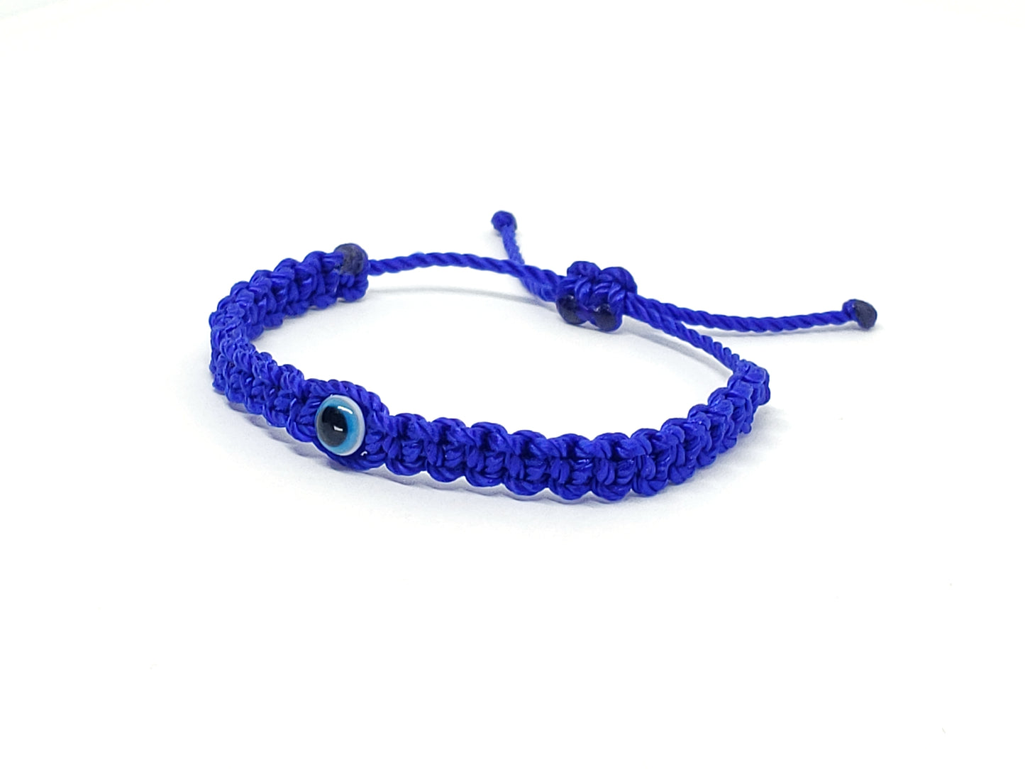 kids evil eye bracelet, blue -nc