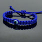 kids evil eye bracelet, blue -nc