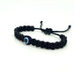 kids evil eye bracelet, black -be