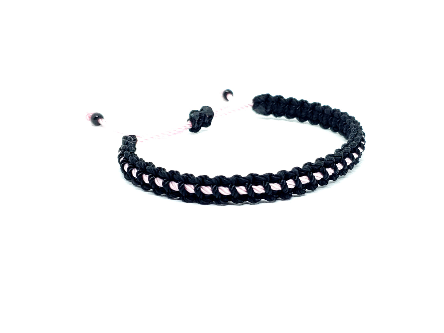 thin pink line bracelet -pt