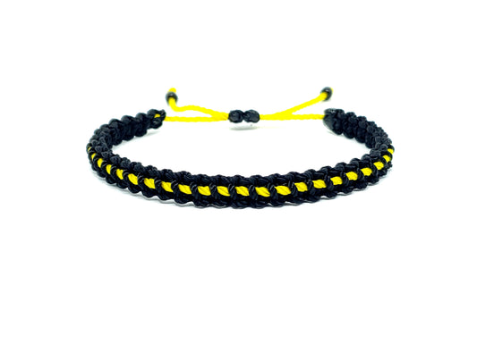 thin yellow line bracelet -yt