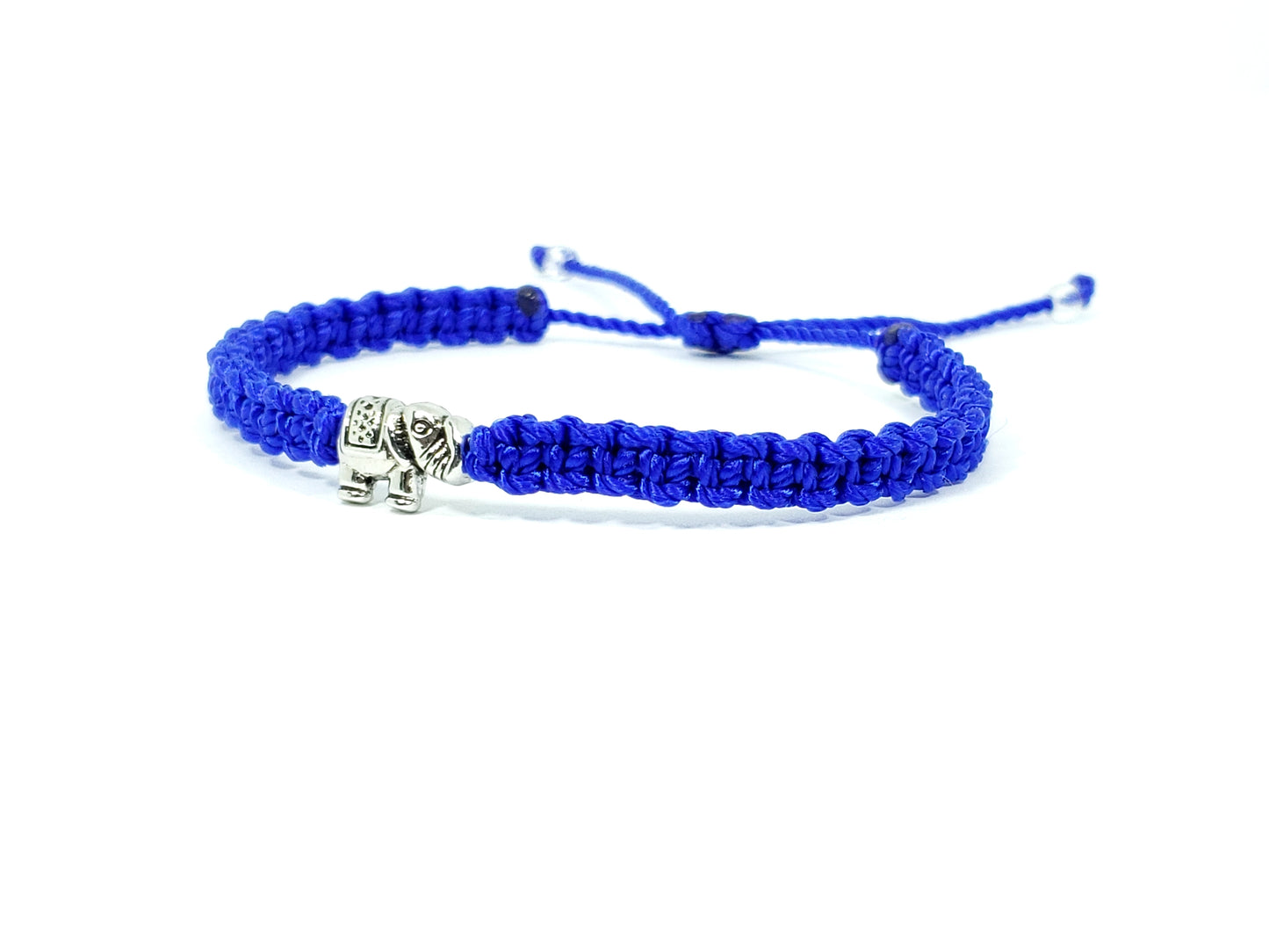 elephant bracelet, blue