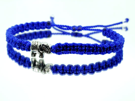 elephant bracelet, blue