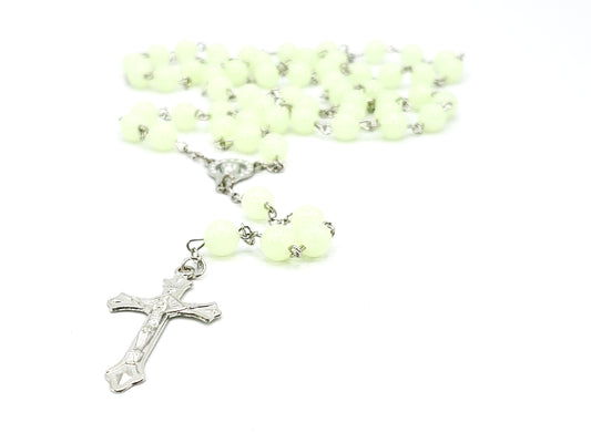 Rosary necklace -glow in the dark