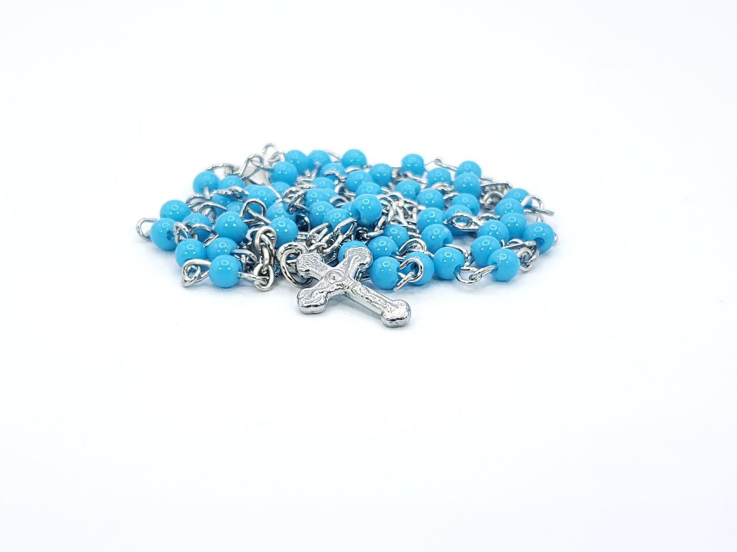 Rosary necklace -blue