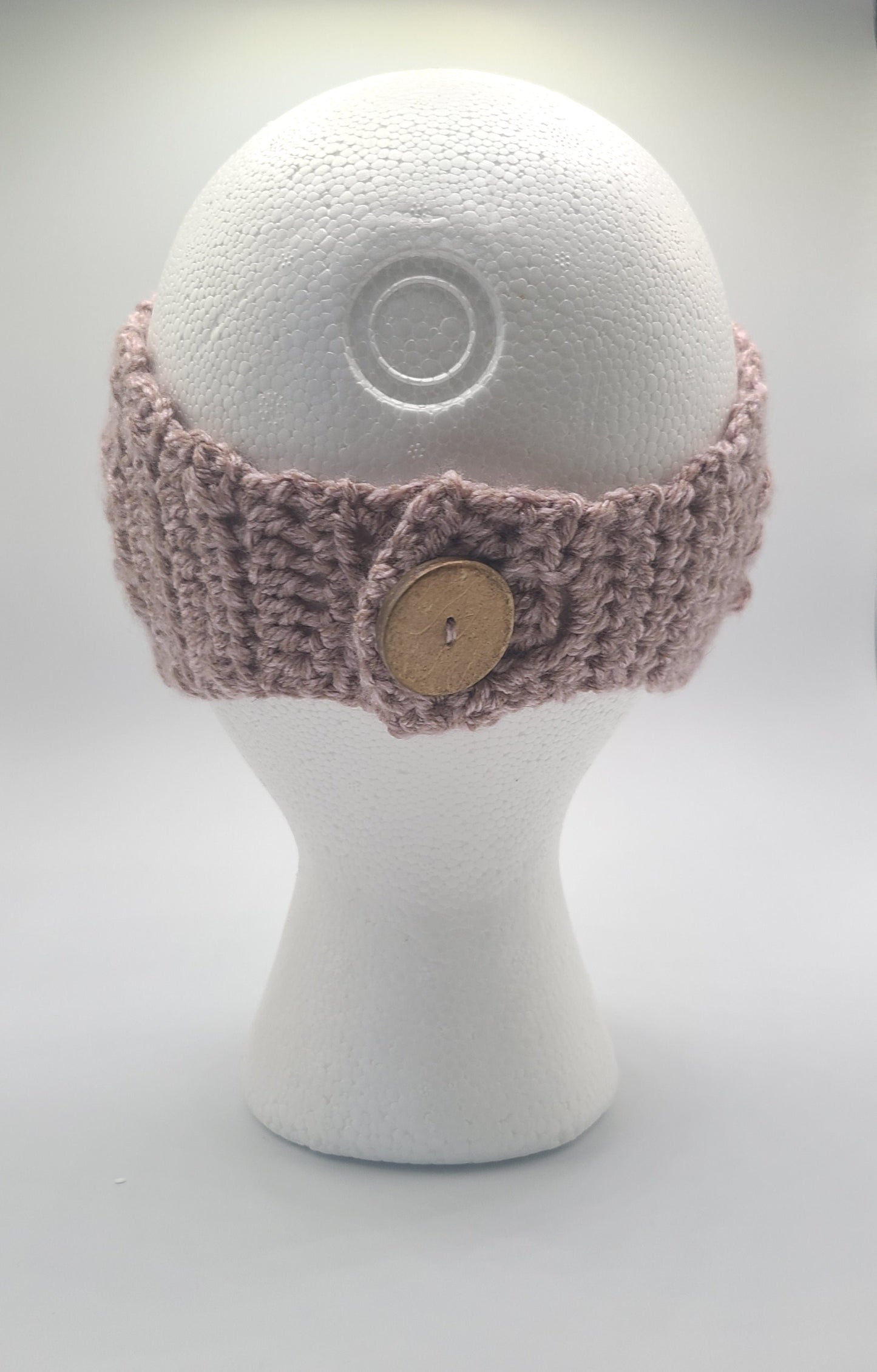 Womens Earwarmer with a button