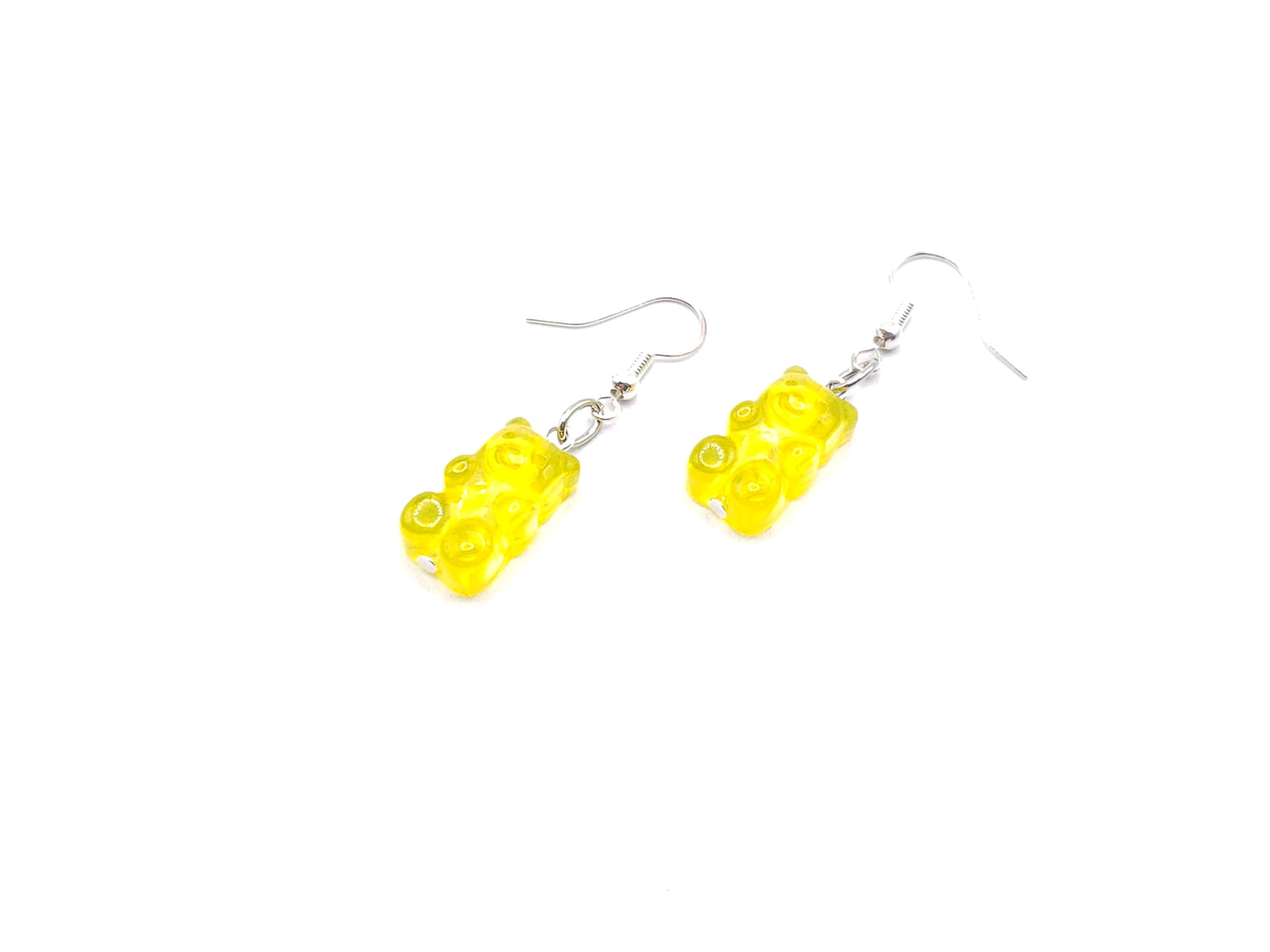 gummy bear earrings -yellow