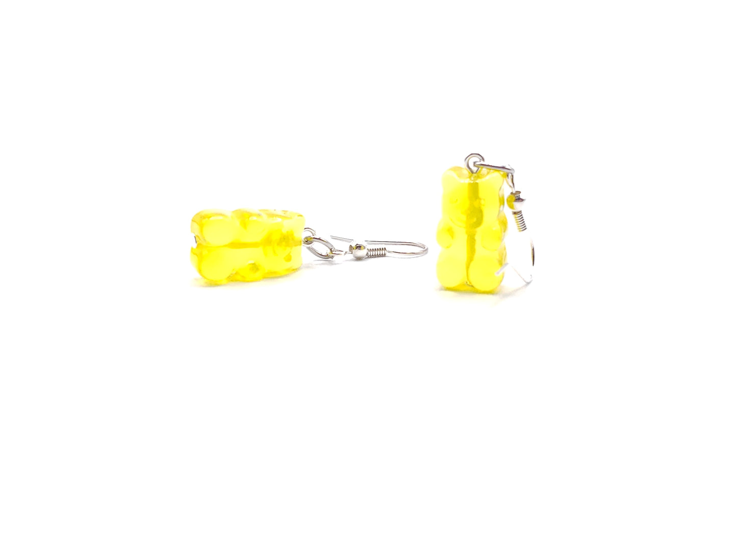 gummy bear earrings -yellow