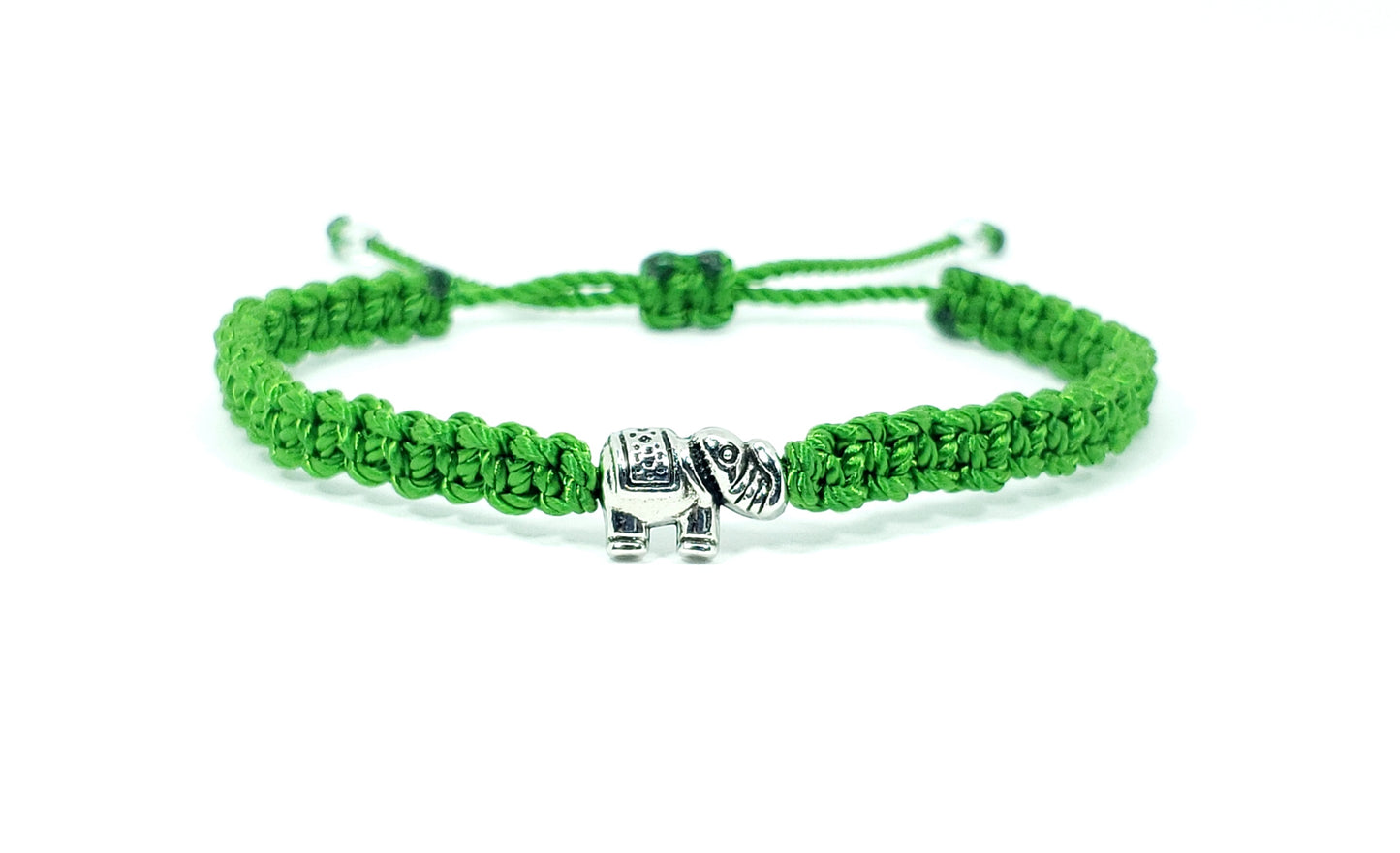 elephant bracelet, green