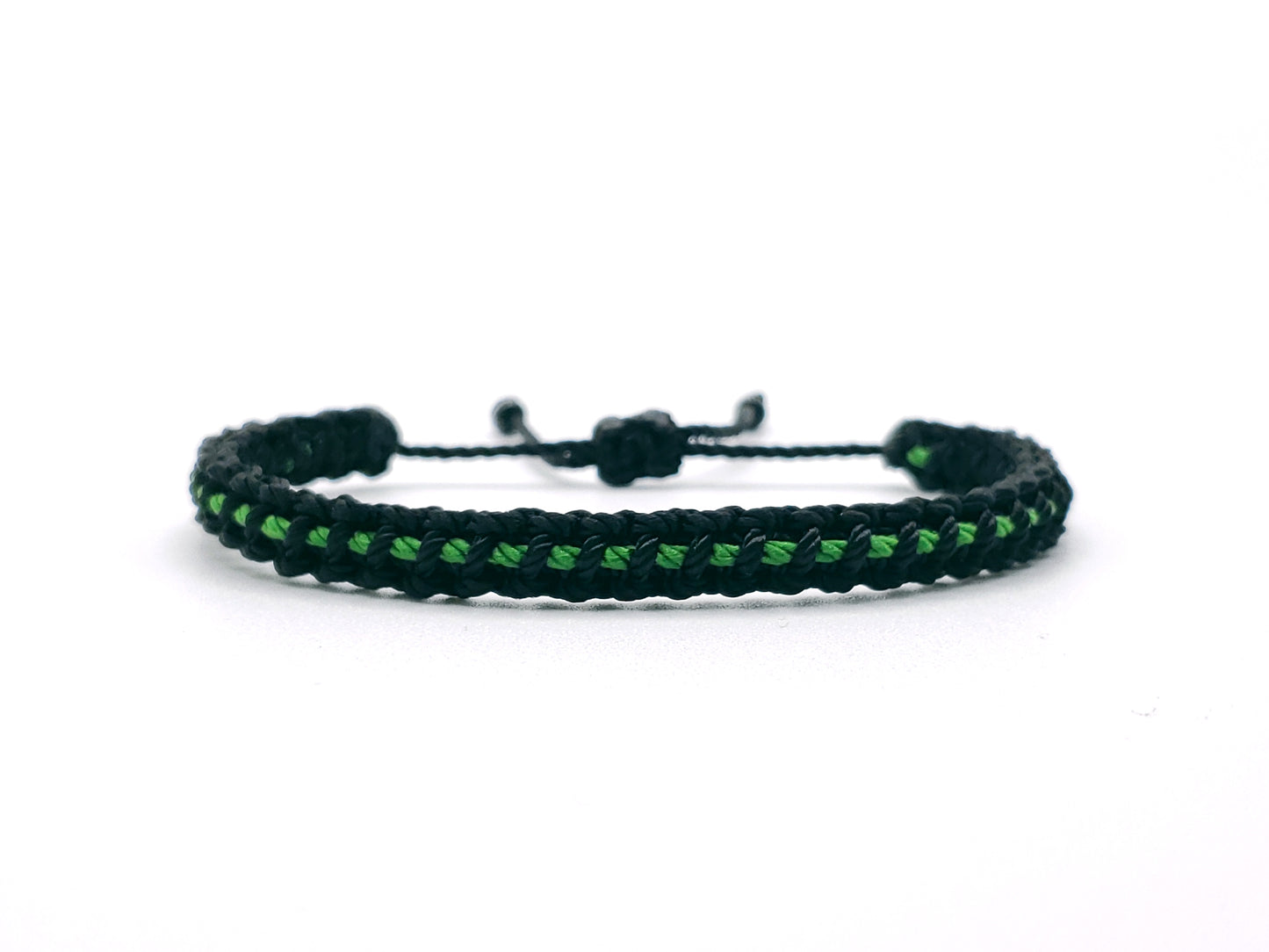 thin green line bracelet