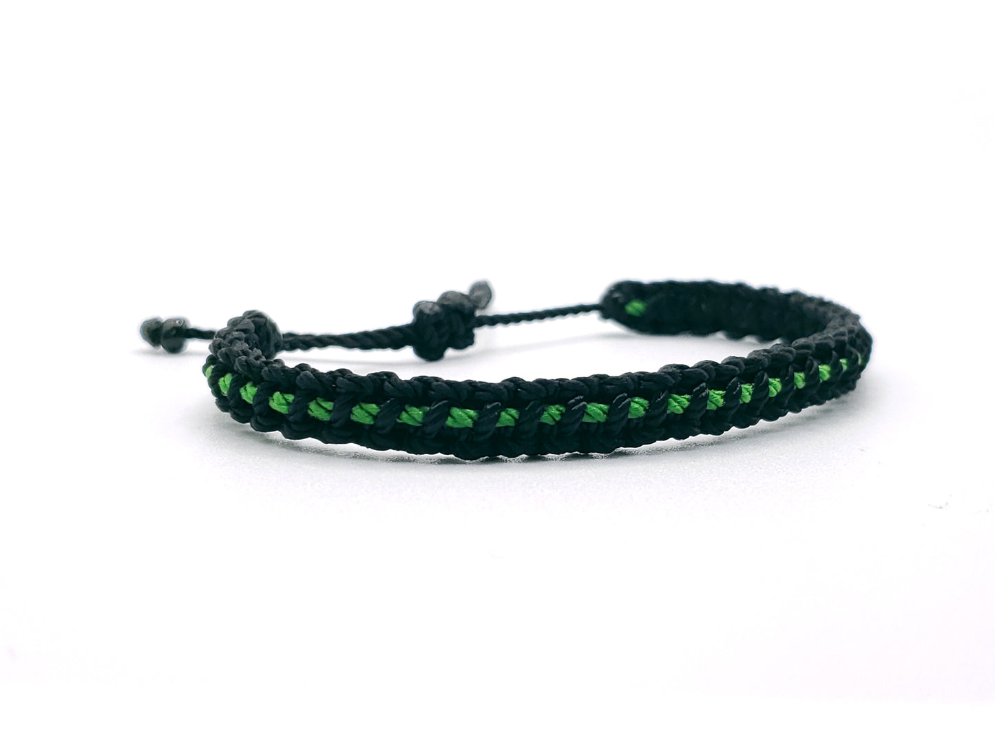 thin green line bracelet