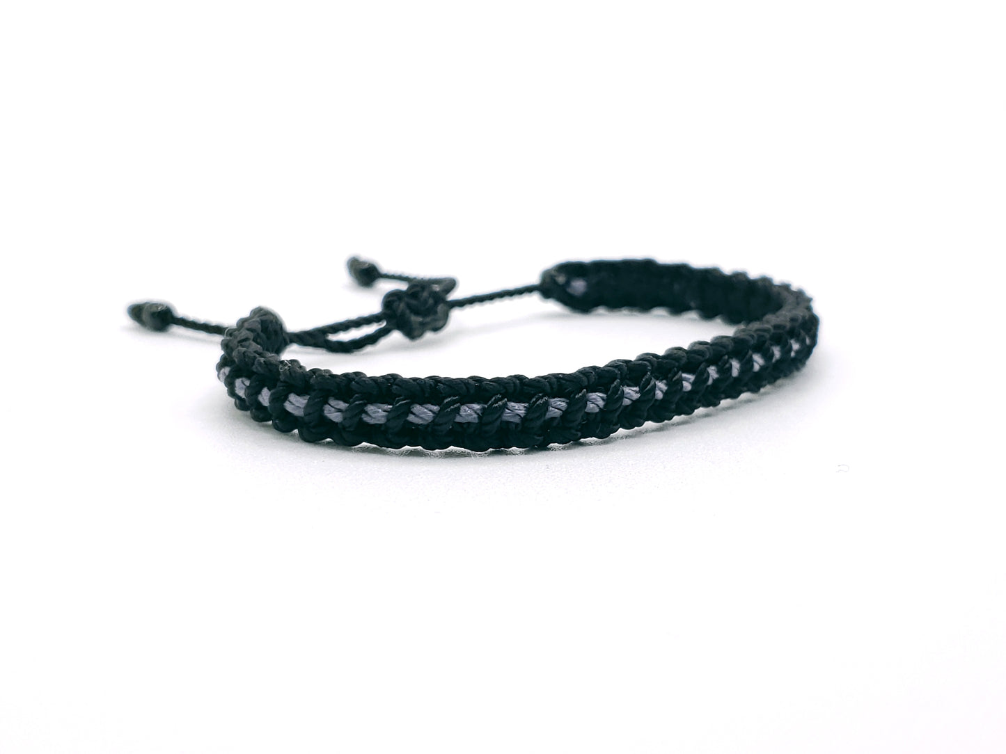 corrections thin grey line bracelet