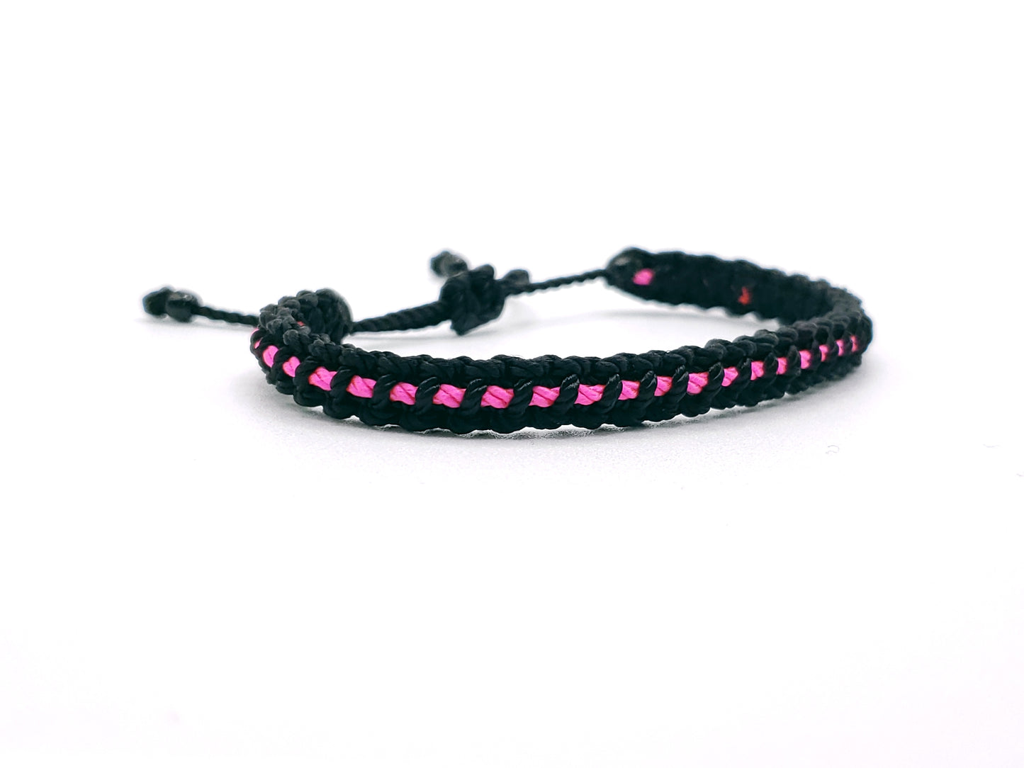 thin pink line bracelet