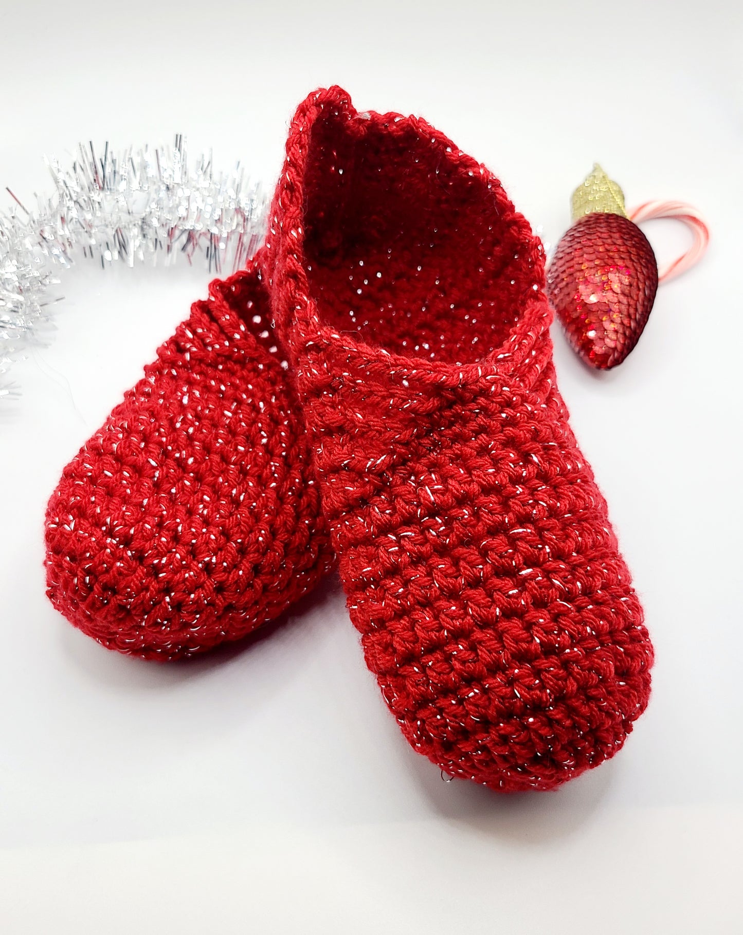 Red Christmas Slippers