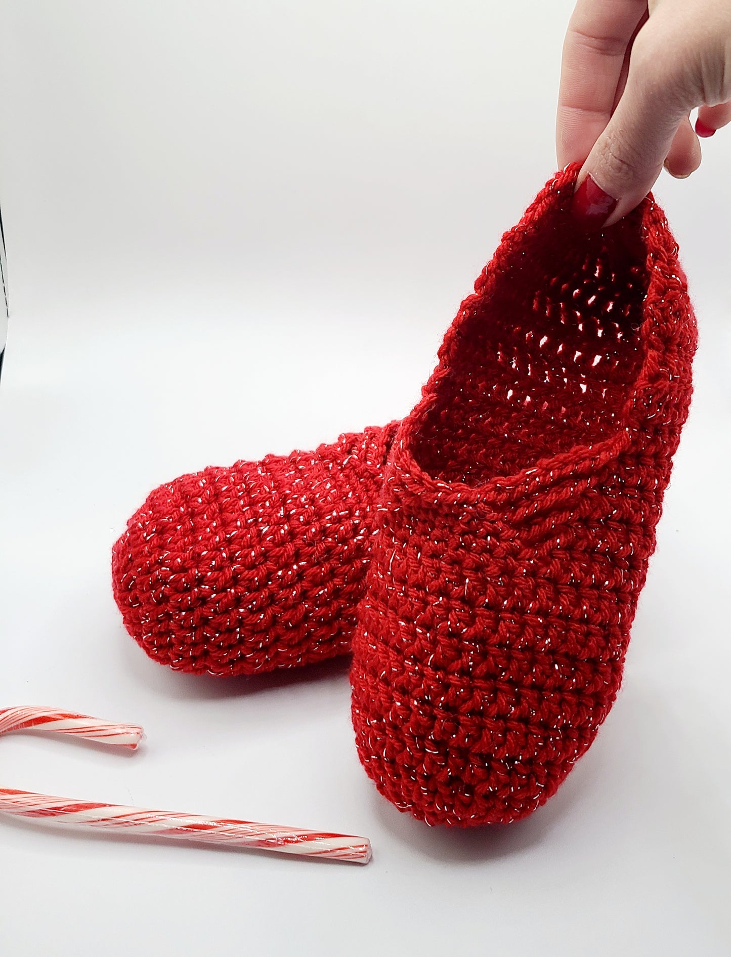 Red Christmas Slippers