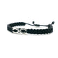 infinity bracelet, black